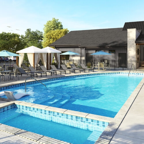 Little Elm Pool Rendering