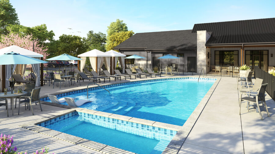 Little Elm Pool Rendering
