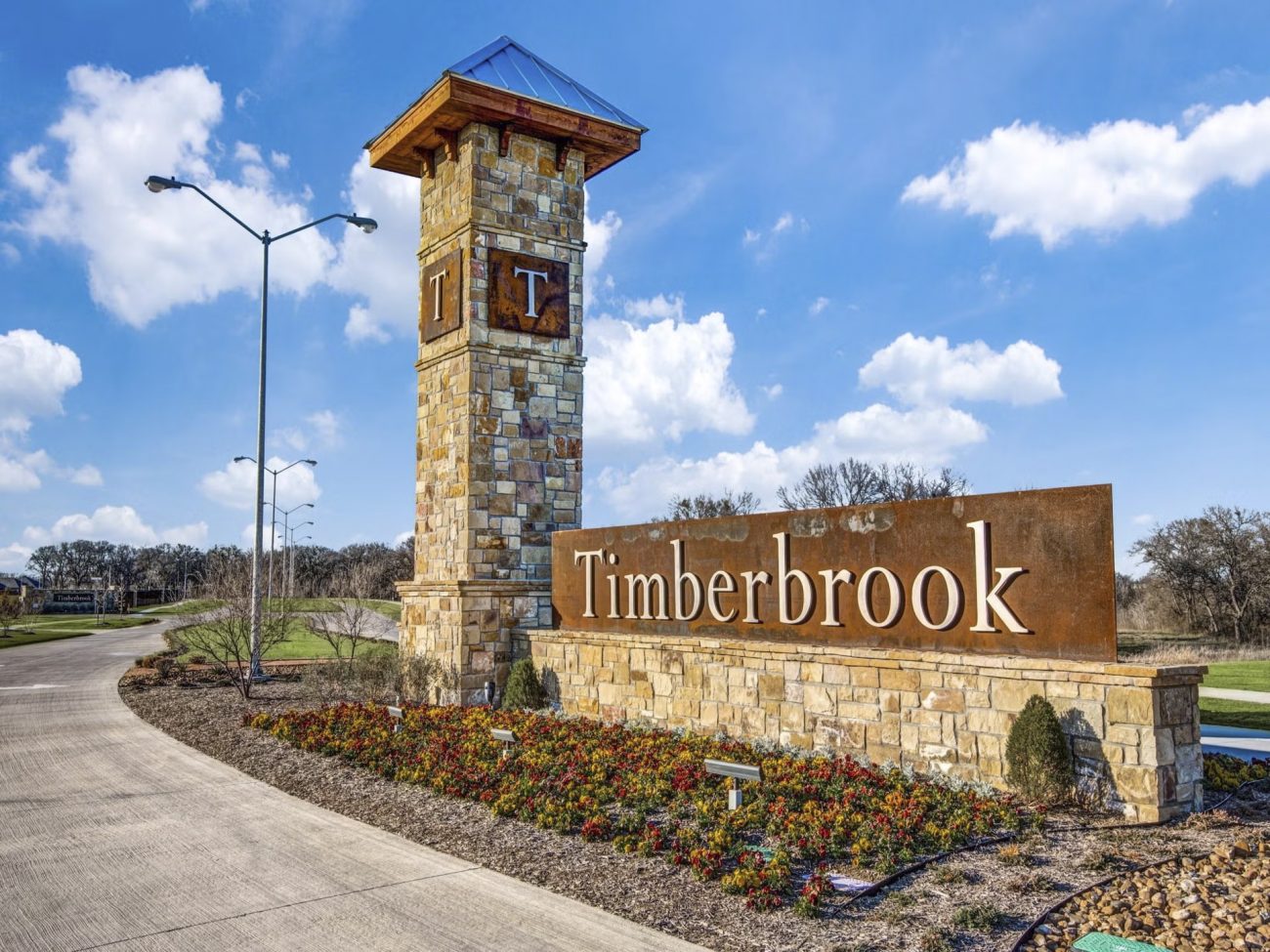 Timberbrook community entrance sign Ladera at Timberbrook