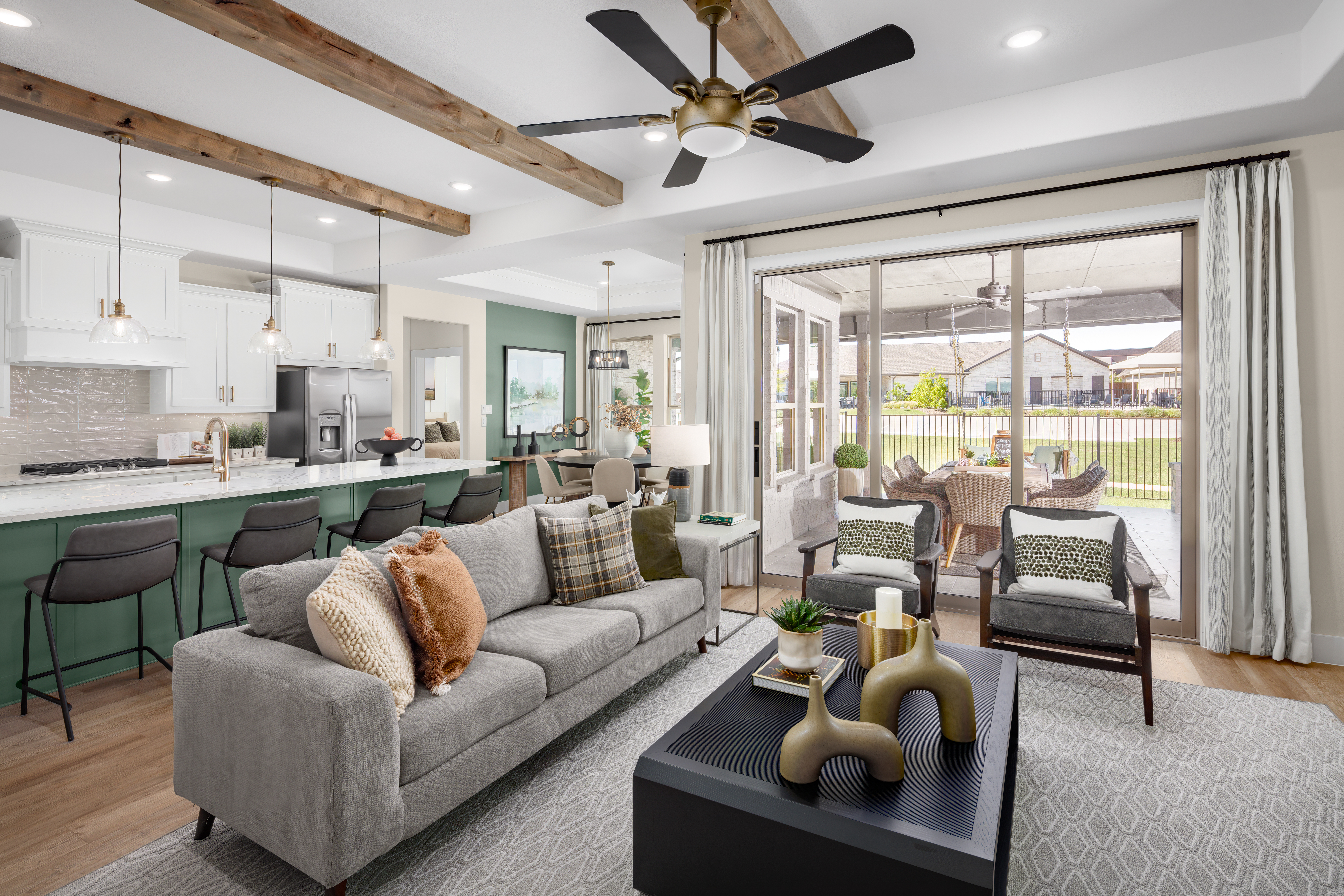 Living room in a Ladera Living home - Right-Sizing with Ladera Living